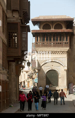 Aegypten, Kairo, Sharia Muizz il Din Allah, Beshtak Palast Stock Photo