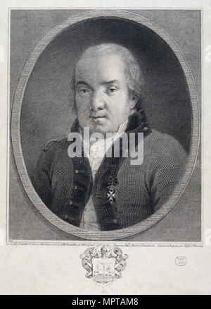 Portrait of the architect Giacomo Quarenghi (1744-1817). Stock Photo