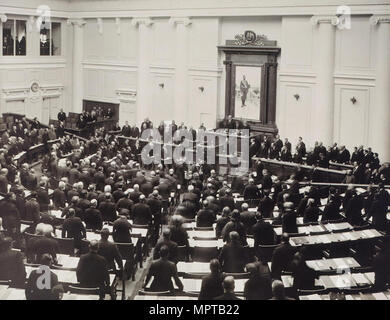 Third Imperial Duma in session on October 15, 1911. Stock Photo