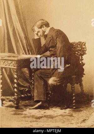 Portrait of the Composer Giuseppe Verdi (1813-1901), . Stock Photo