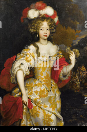 Allegorical Portrait of Hortense Mancini (1646-1699), Duchesse Mazarin, . Stock Photo