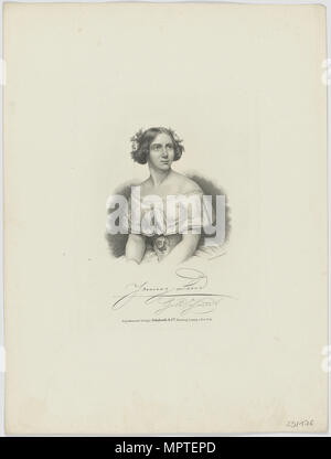 Portrait Of The Soprano Jenny Lind (1820-1887), 1840-1842 Stock Photo ...