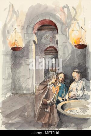 St Peter's Church, Barton-upon-Humber, Lincolnshire. Artist: Liam Wales. Stock Photo