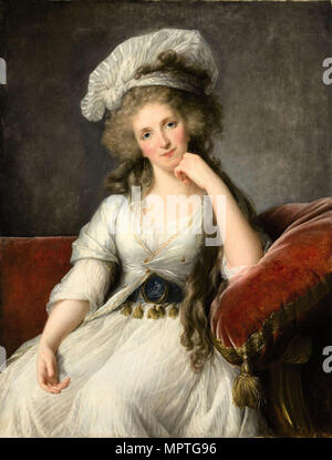 Louise Marie Adélaïde de Bourbon-Penthièvre, Duchess of Orléans, 1789. Stock Photo