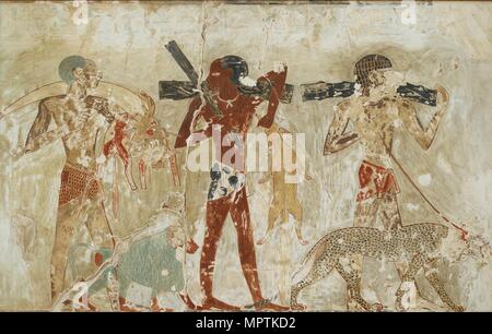 Thebes Tomb Wall Painting Stock Photos & Thebes Tomb Wall 