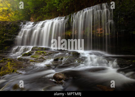 Sgwd Isaf Clun-gwyn Falls Stock Photo