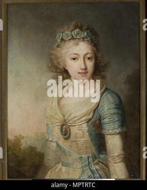 Grand Duchess Elena Pavlovna of Russia (1784-1803), Grand Duchess of Mecklenburg-Schwerin. Stock Photo