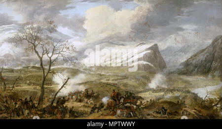 The battle of Rivoli on 14 January 1797 (Detail). Stock Photo