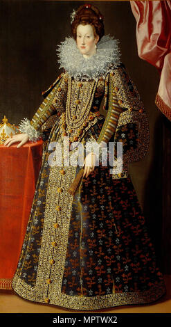 Portrait of Marie de Médici (1575-1642). Stock Photo