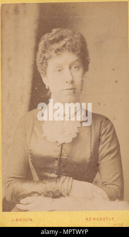Newcastle CDV (Carte De Visite) of Victorian Lady Possibly Called A.Wray Stock Photo