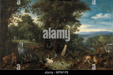 Garden of Eden with the Fall of Man, by Jan Brueghel the Elder and ...