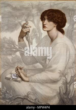 The Day Dream, late 19th century. Artist: Dante Gabriel Rossetti. Stock Photo