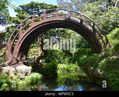 Arch Bridge in Japanese Tea Garden, San Francisco Stock Photo