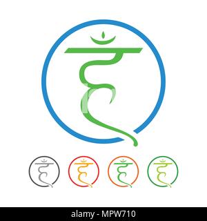 Akasha Circular Vector Symbol Graphic Logo Design Stock Vector
