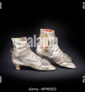 Ankle boots of Empress Elisabeth of Austria, c. 1880. Stock Photo