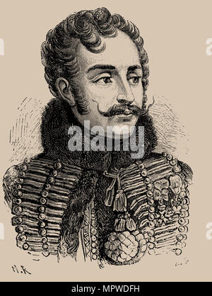 Antoine Charles Louis, Comte de Lasalle (1775-1809) , 1889. Stock Photo