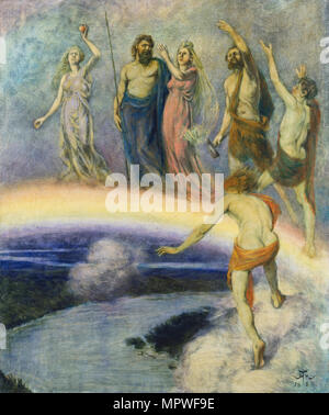 Entry of the Gods into Valhalla, 1880. Stock Photo