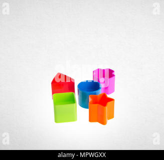 Shape Sorter or Childs toy shape sorter on a background Stock Photo