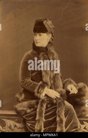 Grand Duchess Maria Pavlovna of Russia (1854-1920), c. 1880. Stock Photo