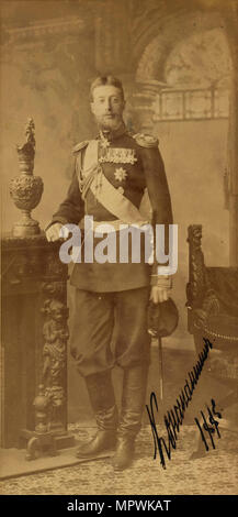 Portrait of Grand Duke Constantine Constantinovich of Russia (1858-1915), 1885. Stock Photo