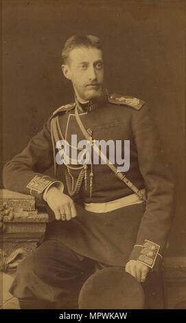 Portrait of Grand Duke Constantine Constantinovich of Russia (1858-1915), c. 1880. Stock Photo