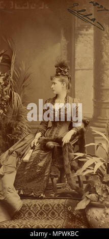 Portrait of Grand Duchess Elizaveta Fyodorovna (1864-1918), Princess Elizabeth of Hesse and by Rhine Stock Photo