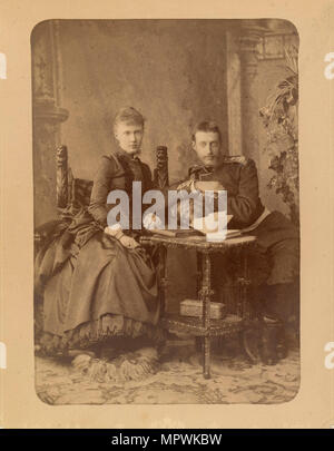 Grand Duke Constantine Constantinovich of Russia (1858-1915) and Grand Duchess Elizaveta Mavrikievna Stock Photo