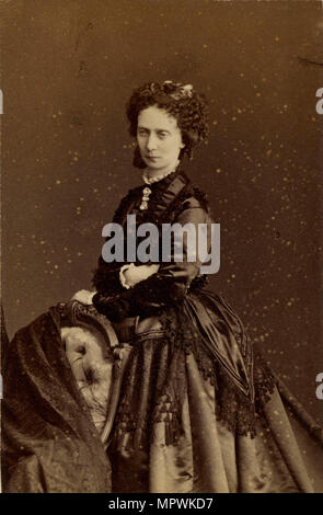 Portrait of Maria Alexandrovna (1824-1880), Empress of Russia, 1873. Stock Photo