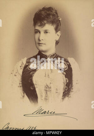 Grand Duchess Maria Pavlovna of Russia (1854-1920), 1886. Stock Photo