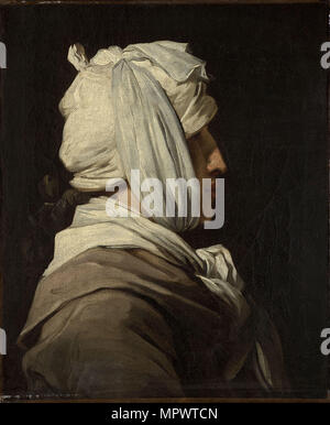 Portrait of Lemonnier with bandaged head, 1775. Stock Photo