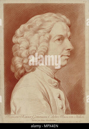Portrait of the composer and violinist Francesco Saverio Geminiani (1687-1762), 1806.