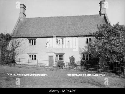 Woolsthorpe Manor House, Newton Way, Colsterworth, Lincolnshire, 1896-1920. Artist: Alfred Newton & Sons. Stock Photo