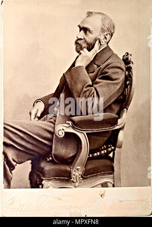 Alfred Nobel (1833-1896), 1870s-1880s. Stock Photo