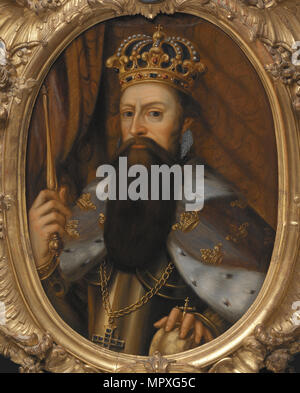 Portrait of the King Gustav I of Sweden (1496-1560). Stock Photo