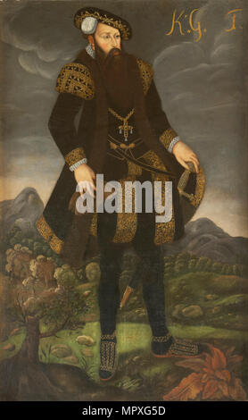 Portrait of the King Gustav I of Sweden (1496-1560). Stock Photo