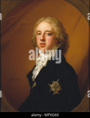 Portrait of Gustav IV Adolf of Sweden (1778-1837). Stock Photo