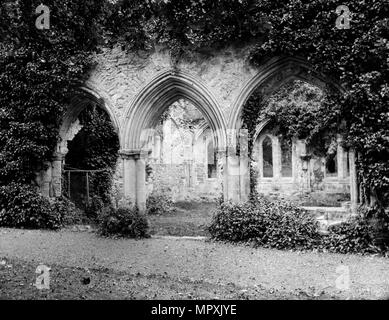 Chapter House, Netley Abbey, Hampshire, c1860-c1922. Stock Photo