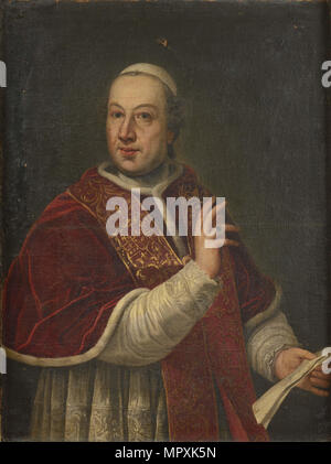 Portrait of the Pope Pius VI (1717-1799), Second Half of the 18th cen.. Stock Photo