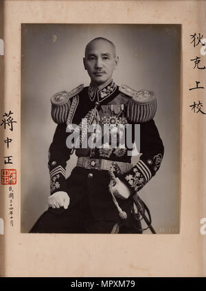 Chiang Kai-shek (1887-1975), 1942-1943. Stock Photo