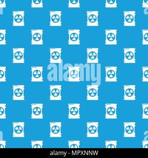 Barrel danger pattern vector seamless blue Stock Vector