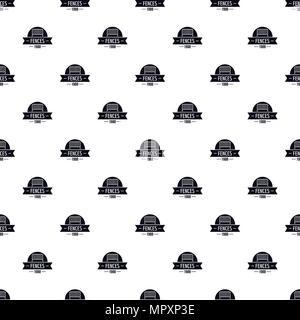 Fence barrier pattern vector seamless Stock Vector