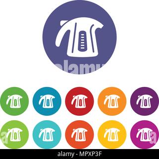 Plastic kettle icon, simple style Stock Vector