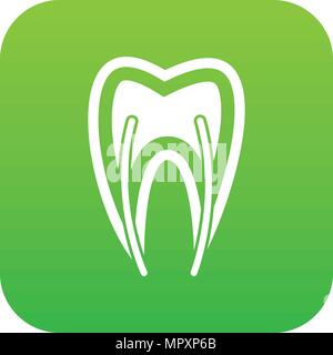 Tooth cross section icon digital blue Stock Vector Image & Art - Alamy