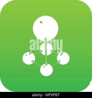 Nitromethane icon green vector Stock Vector