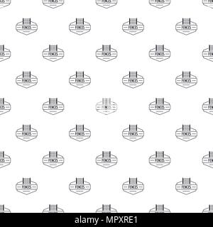 Fence metal pattern vector seamless Stock Vector