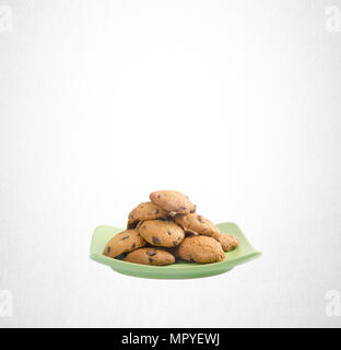 Cookies or Chocolate chips cookies on background Stock Photo