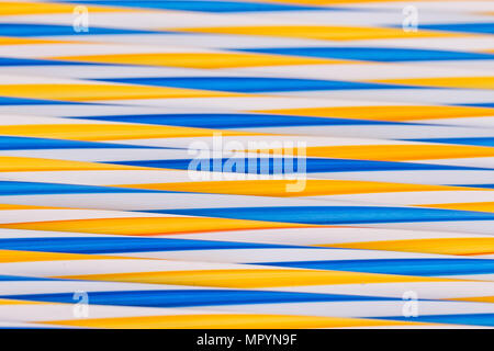 Background stripes multicolored smoothies plastic cocktail straws Stock Photo