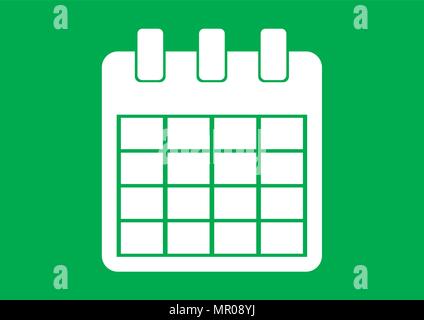 vector design of calendar flat icon Stock Vector