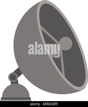 satellite antena isolated icon Stock Vector