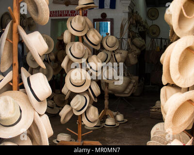 Panama hats - Trinidad, Cuba Stock Photo